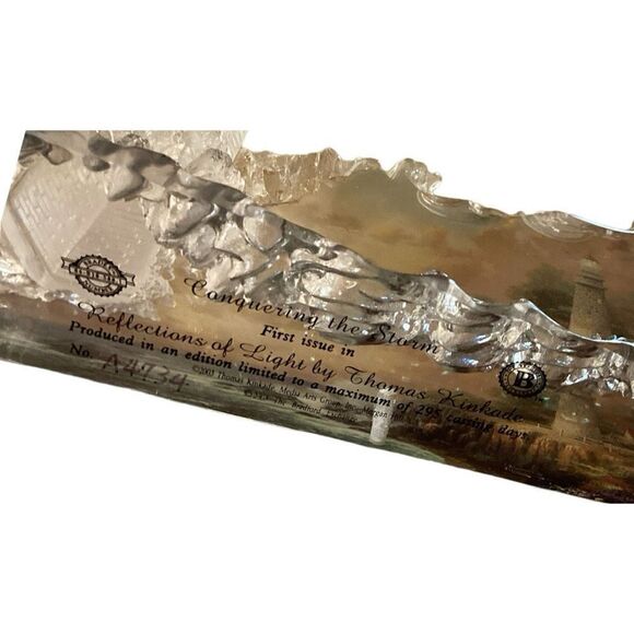 Vintage Thomas Kinkade “Conquering the Storm” 1st Edition, Limited Edition A4734 - Picture 5 of 5